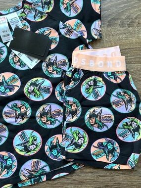 Bonds Black Thor Graphic Kids Pajama Set with Peach Waistband